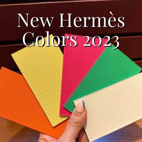 hermes color chart 2023|Hermes color palette.